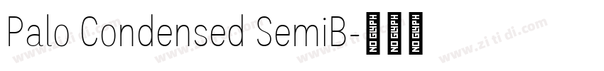 Palo Condensed SemiB字体转换 Palo Condensed SemiB字体转换